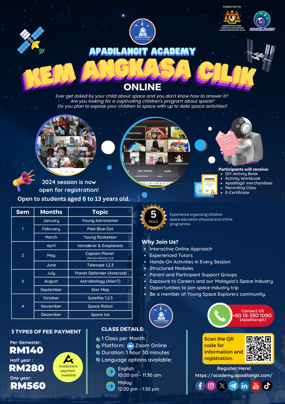 Apadilangit Academy : Kem Angkasa Cilik (Online)